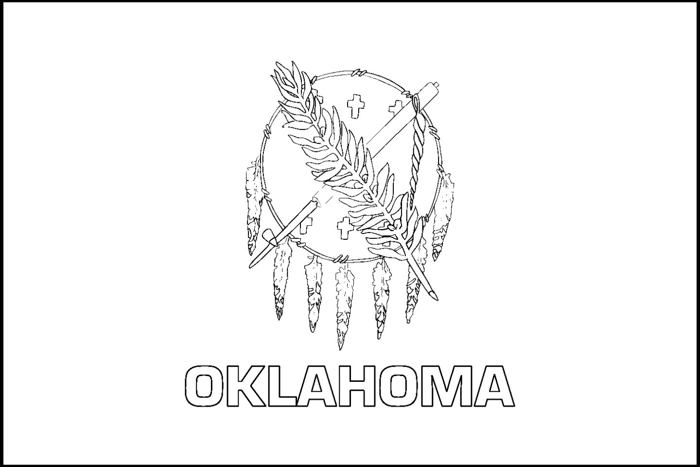 oklahoma symbols coloring pages - photo #13