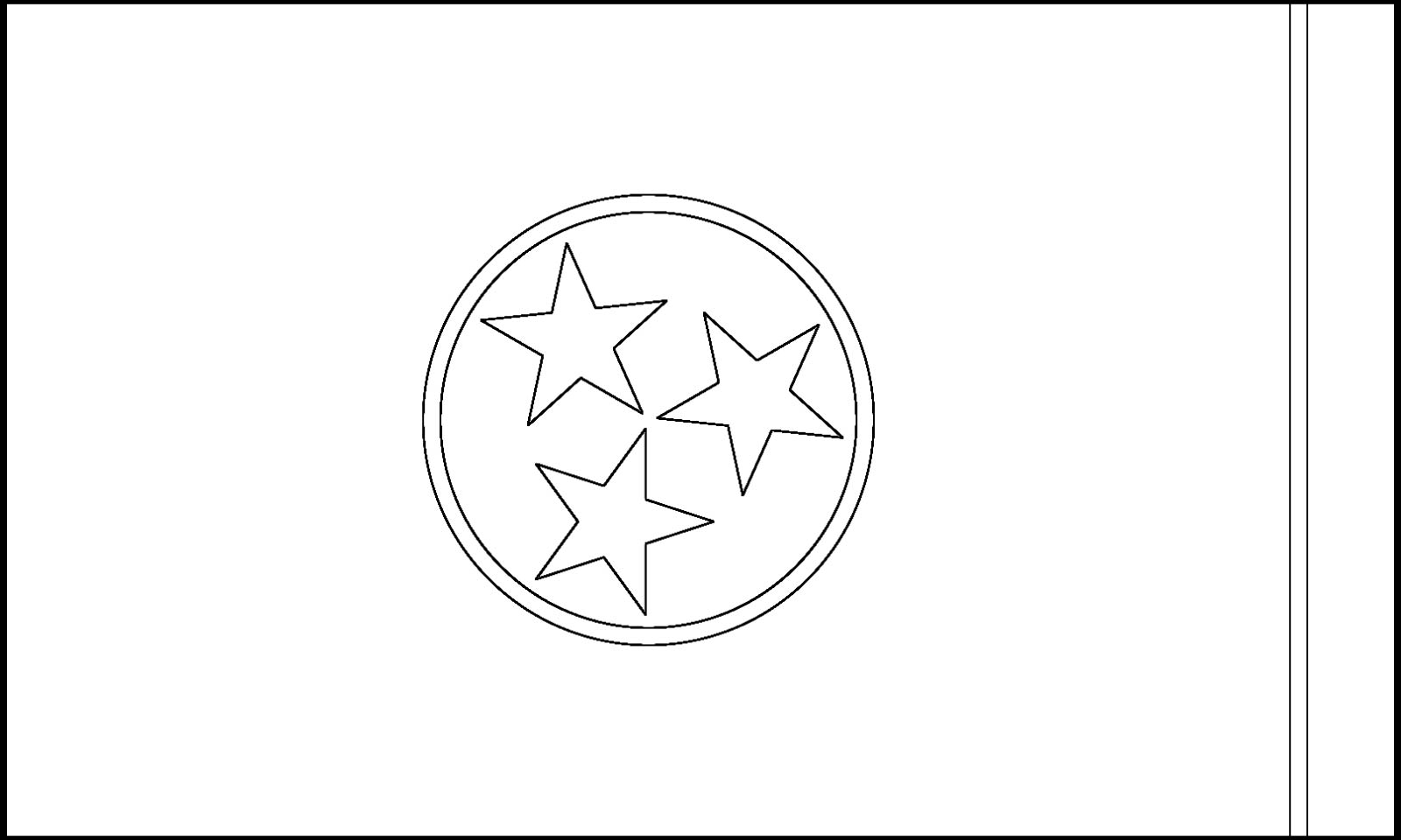 Download Tennessee State Flag Line Drawings JPG