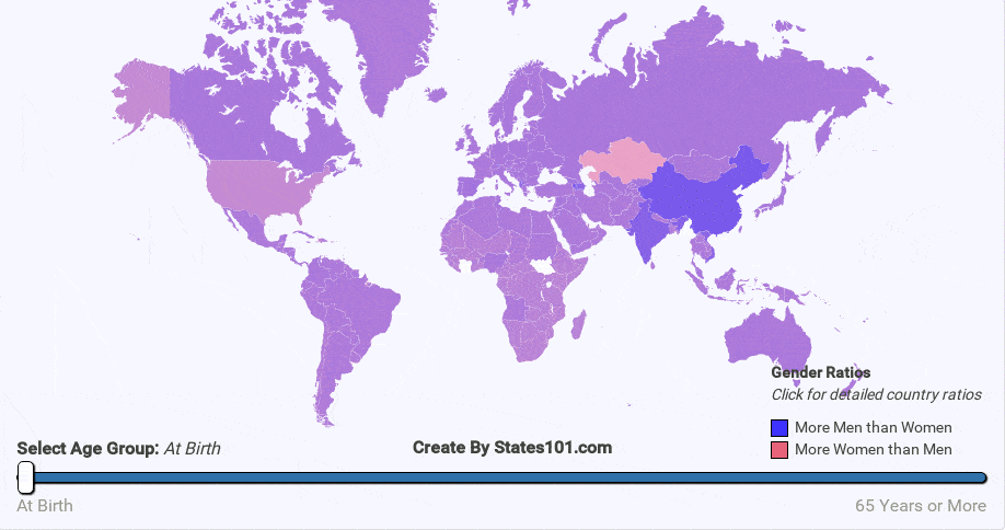 Global Gender Ratios Visualization